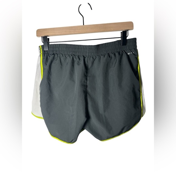 Nike Dri-FIT Tempo Running Shorts Gray White Neon Trim Women’s Size M - Picture 3 of 8